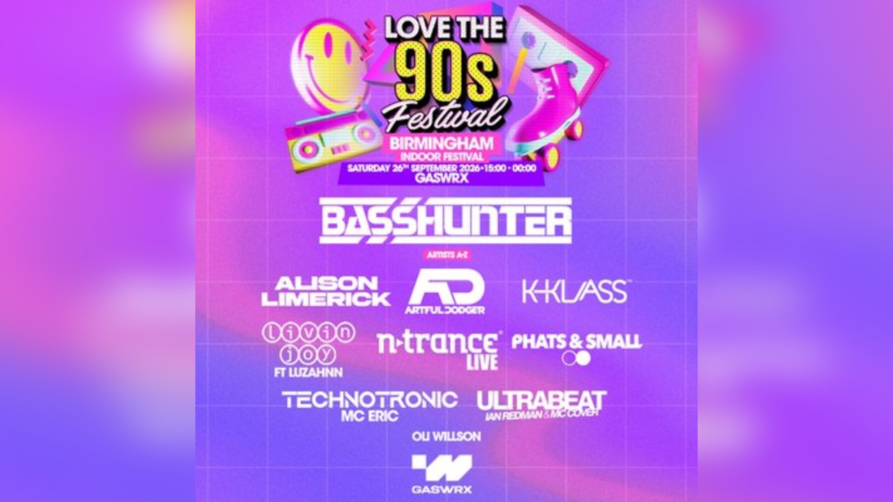 BASSHUNTER & MORE | Love the 90s Fest | GASWRX, Birmingham