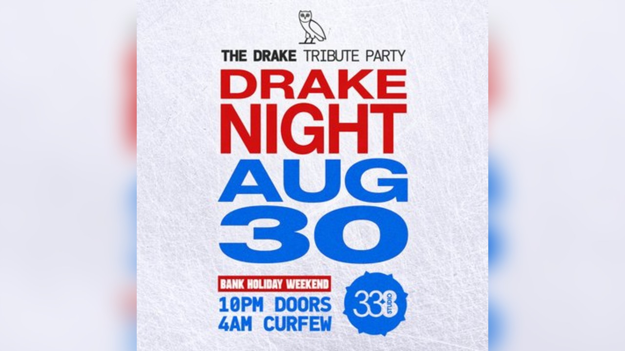 Drake Night - Iceman @ Studio 338 - Bank Holiday Weekend