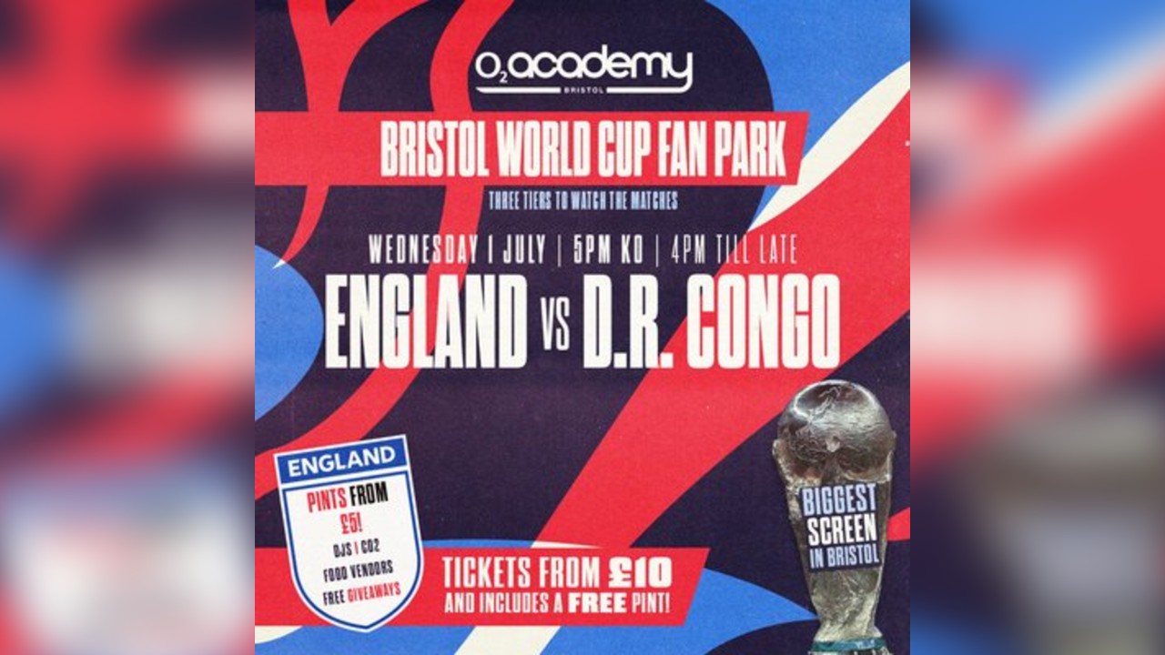 Bristol World Cup Fan Park - England vs D.R. Congo