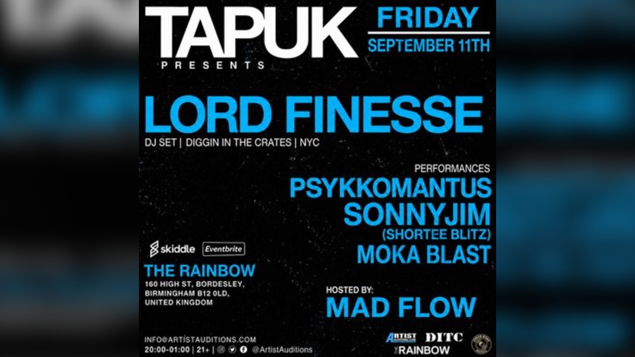 LORD FINESSE, Psykhomantus, Sonny Jim, Moka Blast, Shortee Blitz