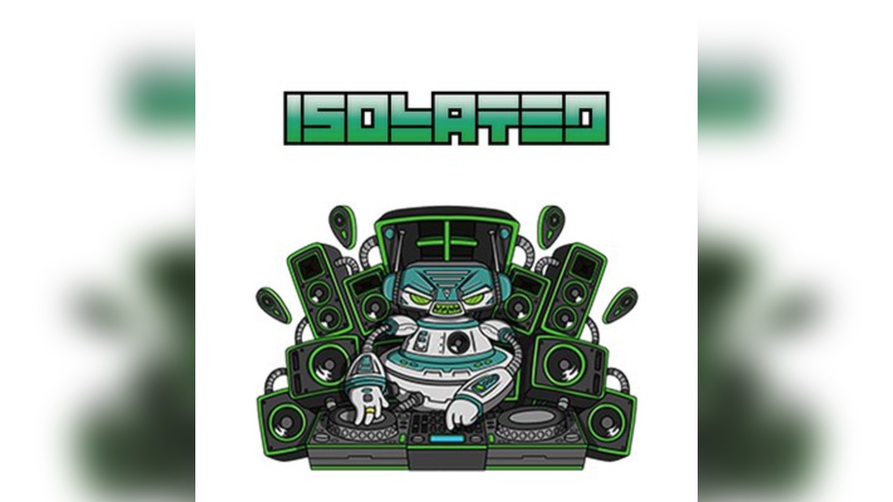 Isolated summer foam party