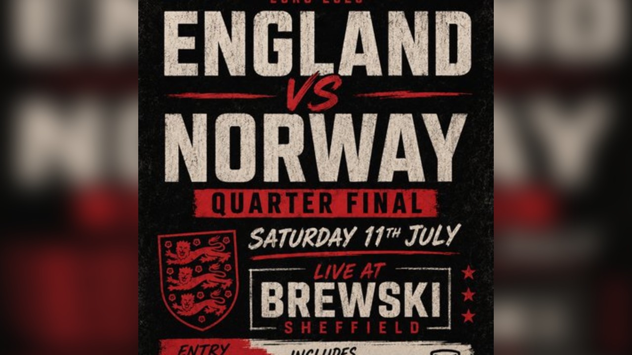 England vs Norway at Brewski Sheffield