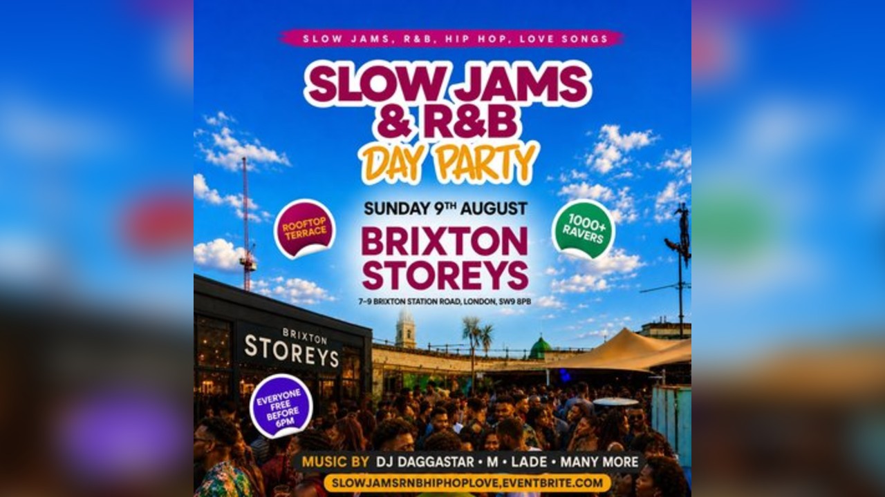Slow Jams & R&B - Day Party - Everyone Free Before 6PM