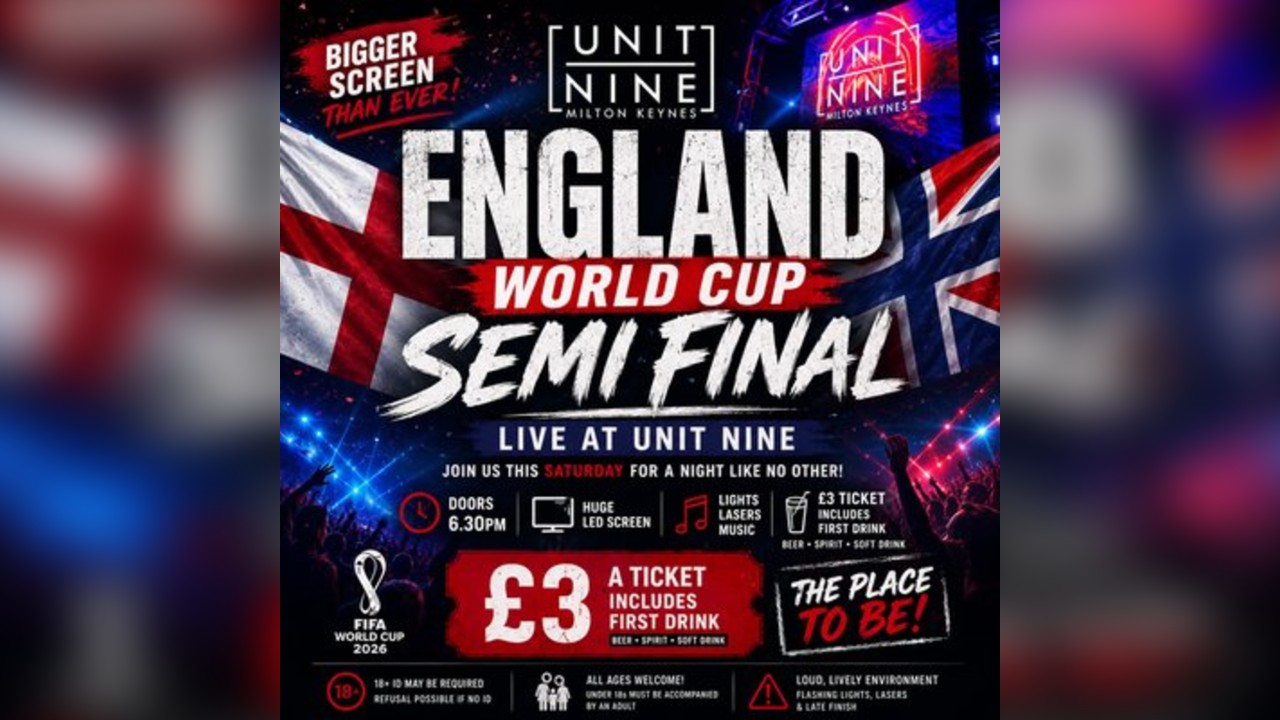 England World Cup Semi Final LIVE - All Ages Welcome
