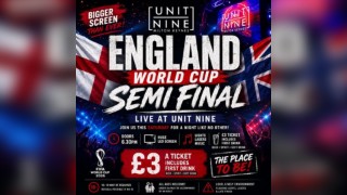 England World Cup Semi Final LIVE - All Ages Welcome