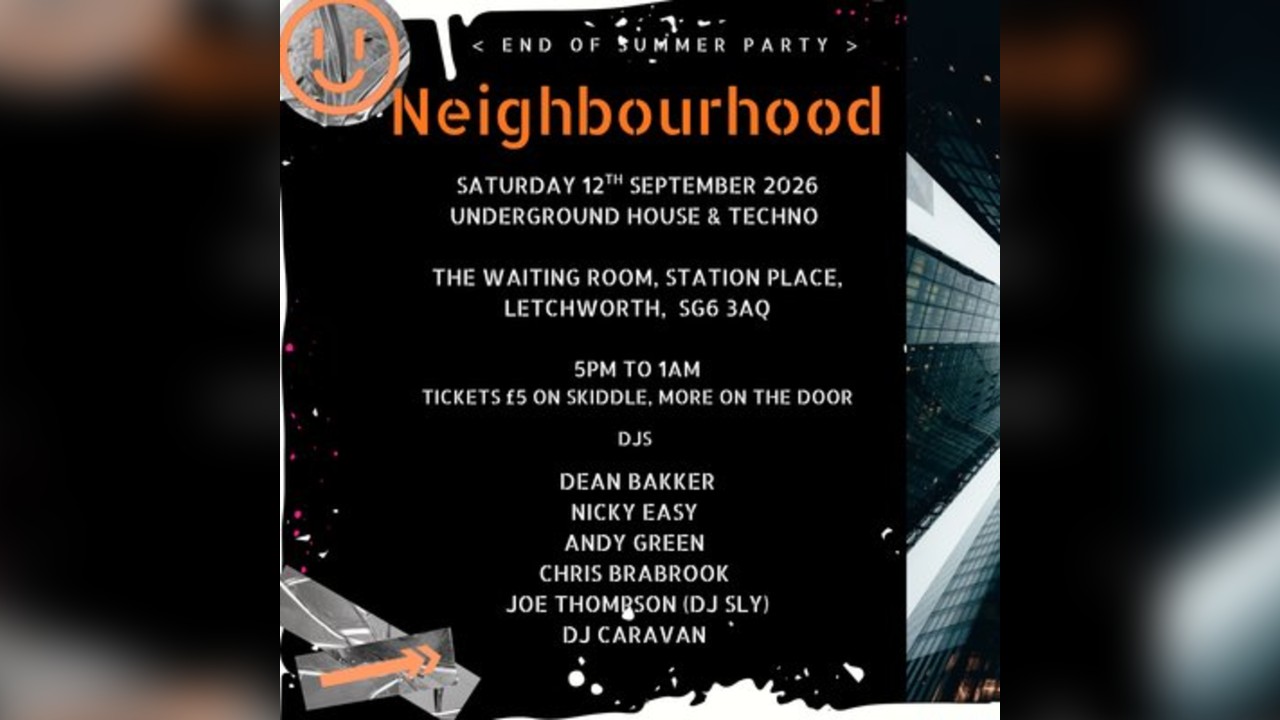 Neighbourhood Saturday 12th September