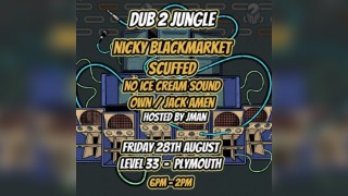 Dub 2 Jungle: Nicky Blackmarket +  Scuffed  + No Ice Cream Sound