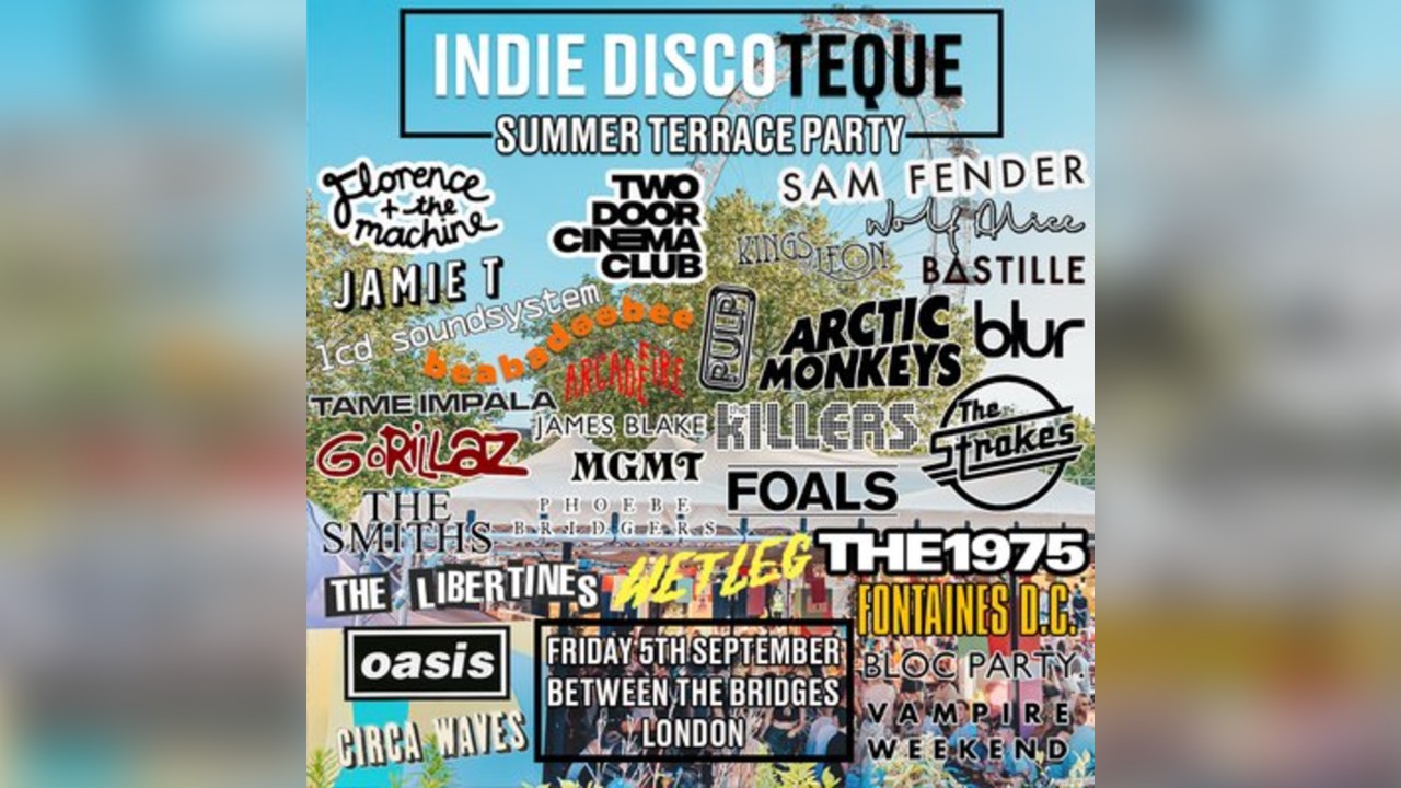 Indie Discoteque Summer Terrace Party (London)