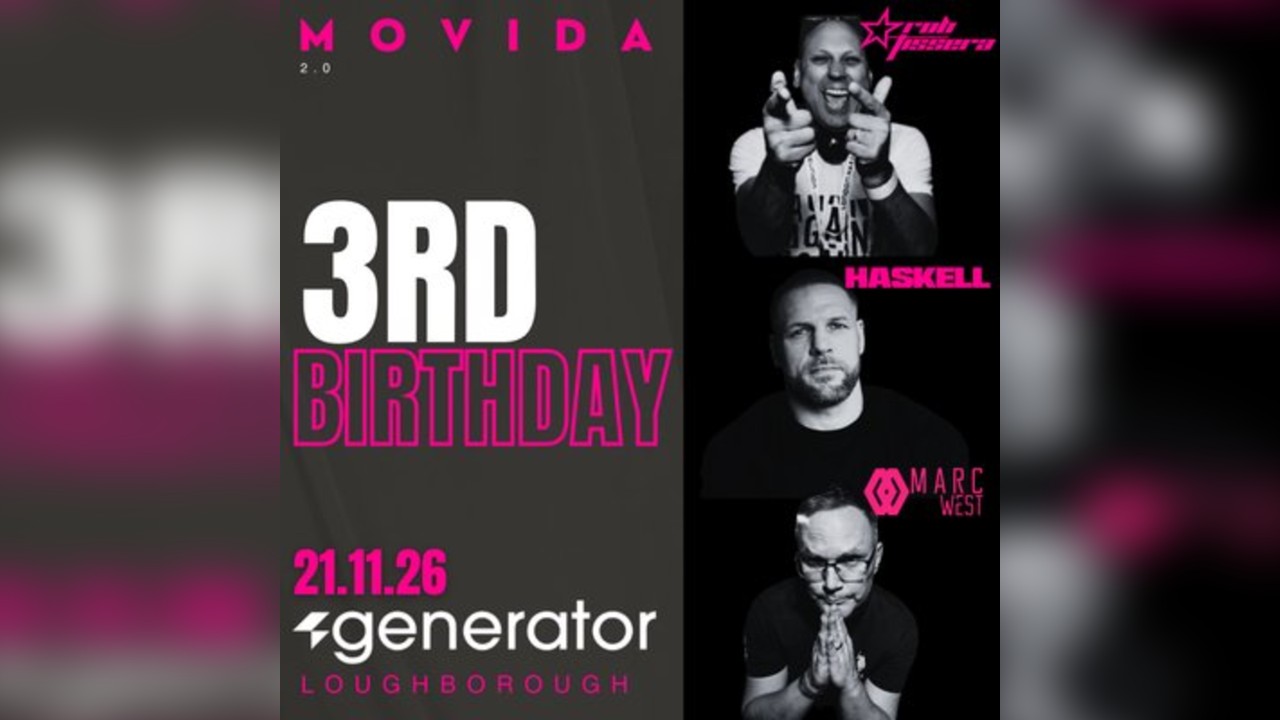 MOVIDA 3rd Birthday - Rob Tissera, HASKELL & Marc West 21st NOV