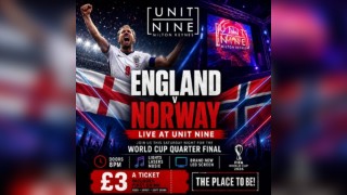 England v Norway World Cup QF LIVE - All Ages Welcome