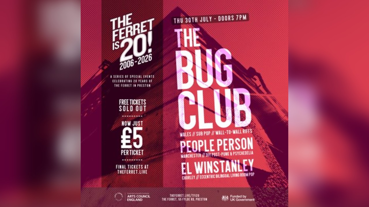 The Ferret is 20 - The Bug Club + People Person + El Winstanley