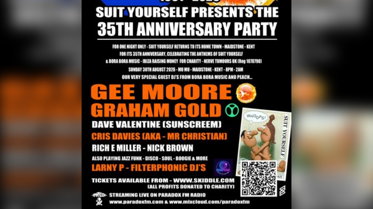 Suit Yourself with DJ GEE MOORE (BORA BORA MUSIC) & GRAHAM GOLD