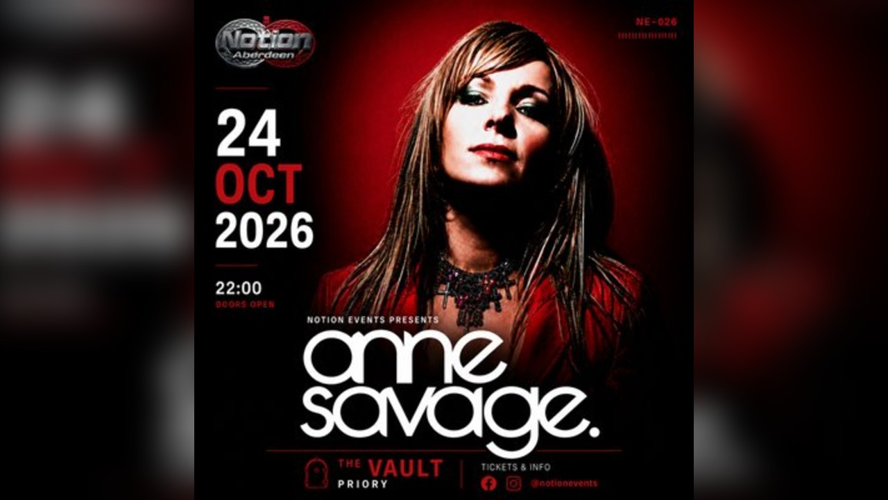 Notion Events Presents: Anne Savage