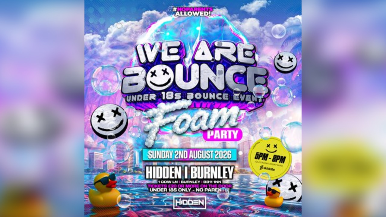 We Are Bounce U18s BURNLEY OUTDOOR FOAM PARTY