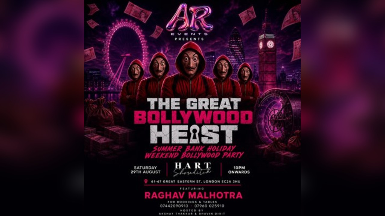 BOLLYWOOD HEIST || Ft. RAGHAV MALHOTRA | BOLLYWOOD PARTY LONDON|