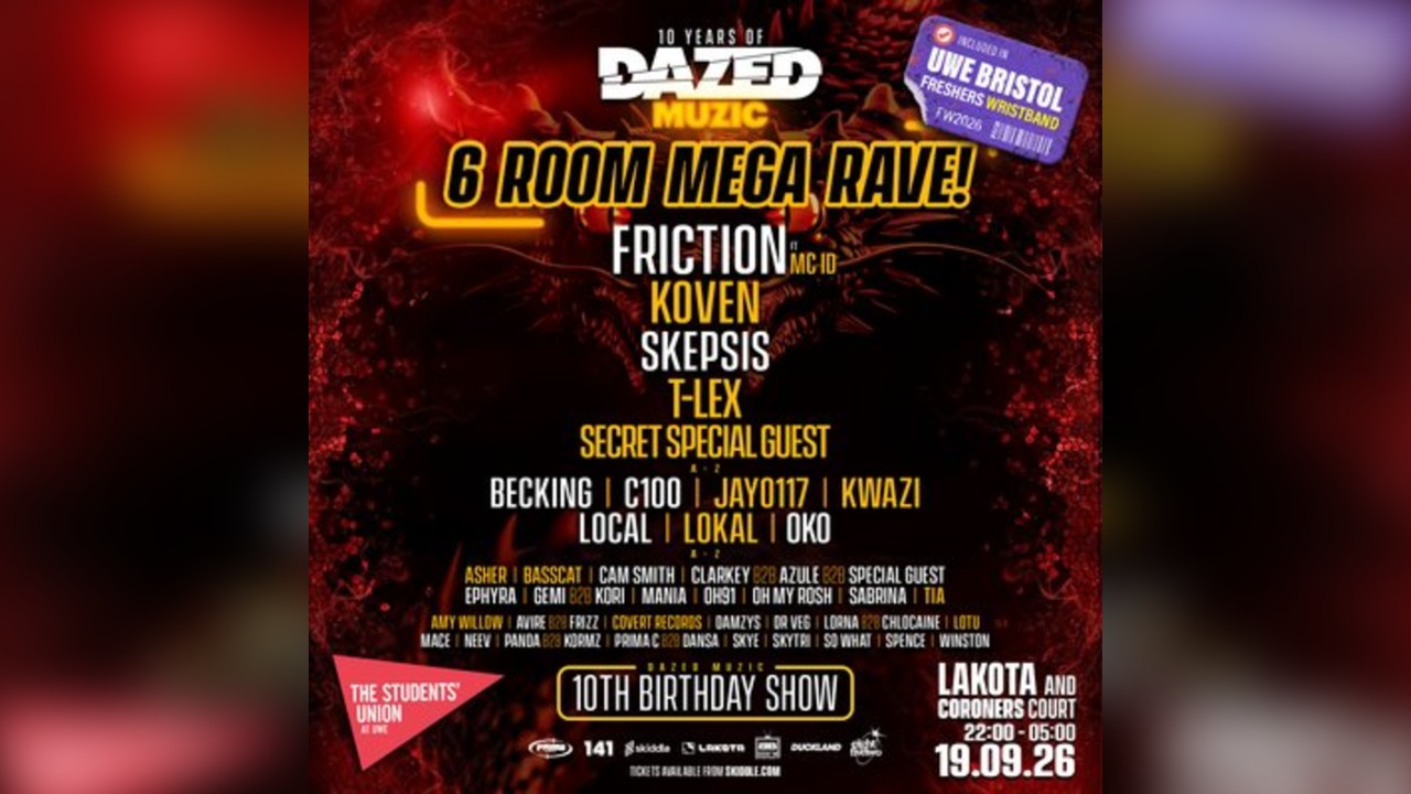 UWE Bristol Official Freshers|6 Room MEGA Rave