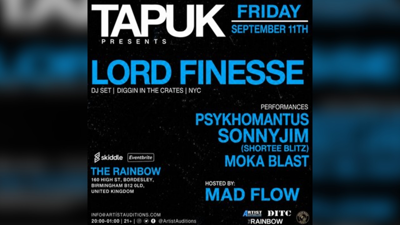LORD FINESSE, Psykhomantus, Sonny Jim, Moka Blast, Shortee Blitz