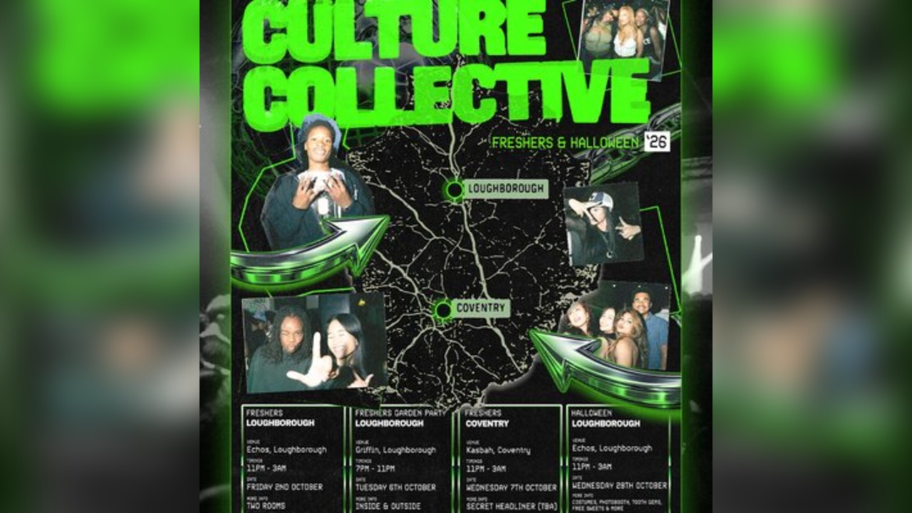 Culture Collective - Freshers - Coventry - Wed 7th Oct
