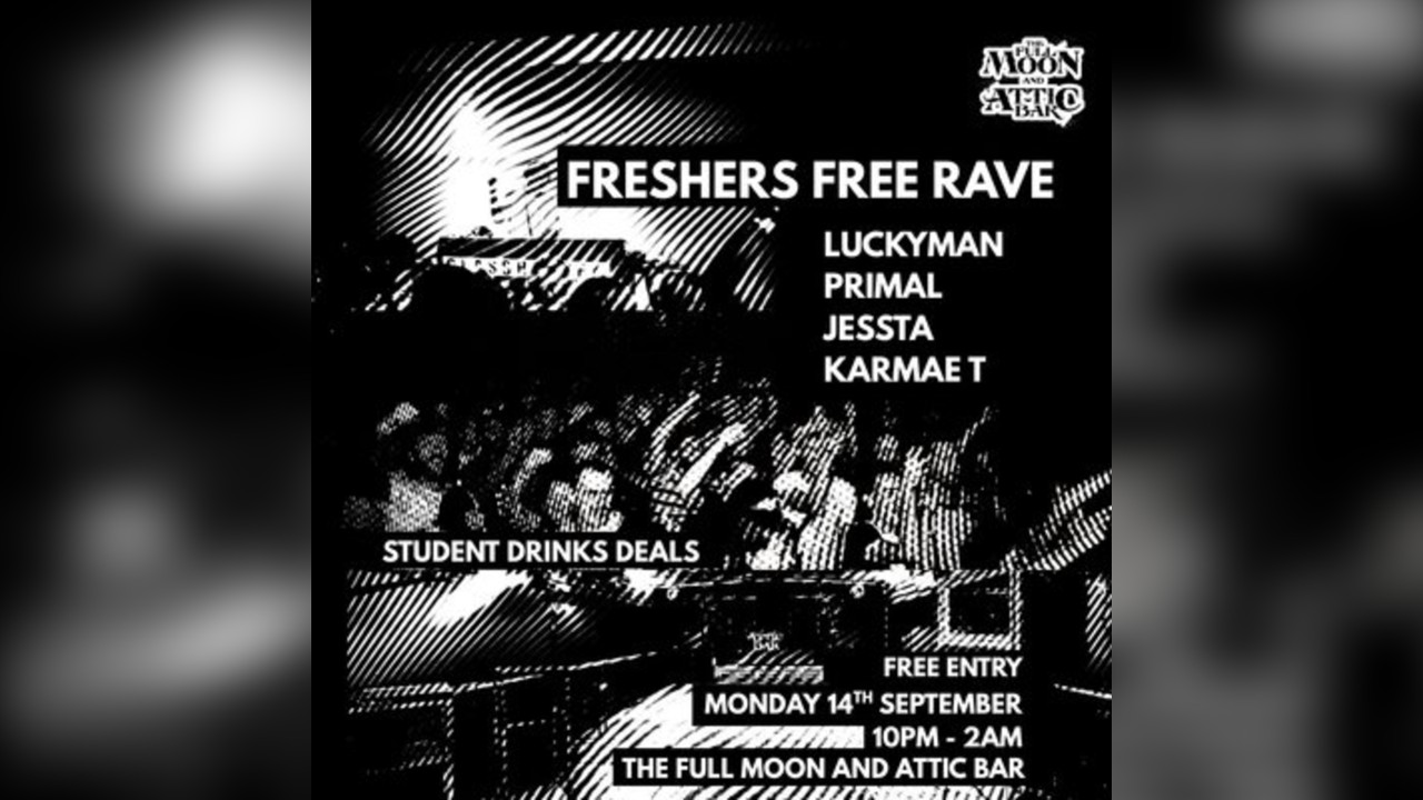 Freshers Drum & Bass Free Rave w/ Primal, Jessta, Karmae T +More