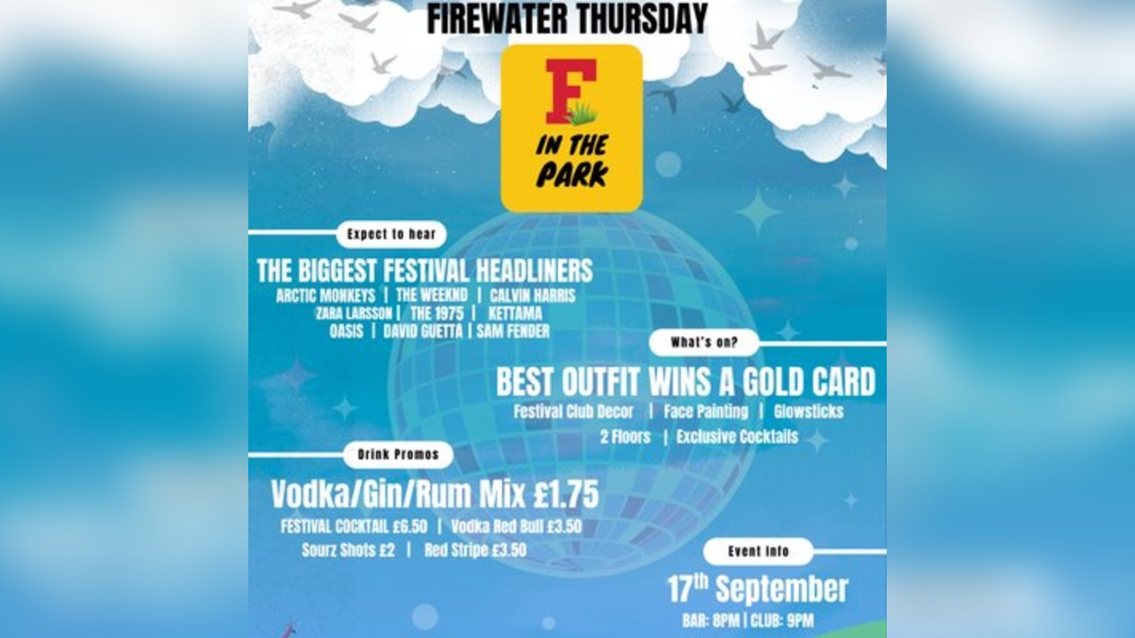 Freshers 2026 - F In The Park
