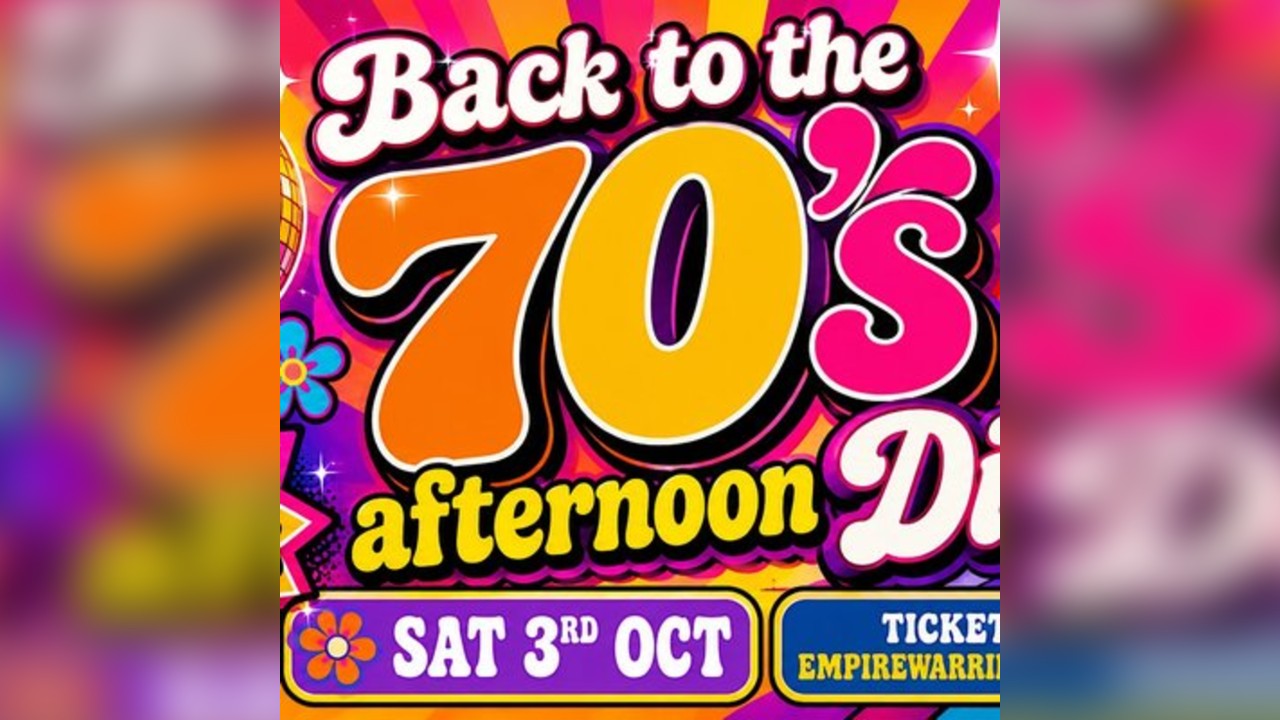 70's Day Disco - with free bar