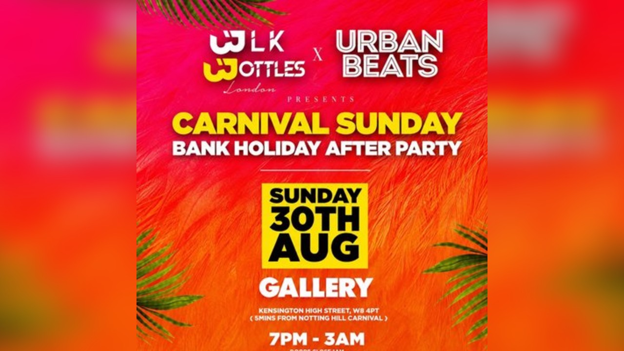 BLK Bottles London x Urban Beats Carnival After Party