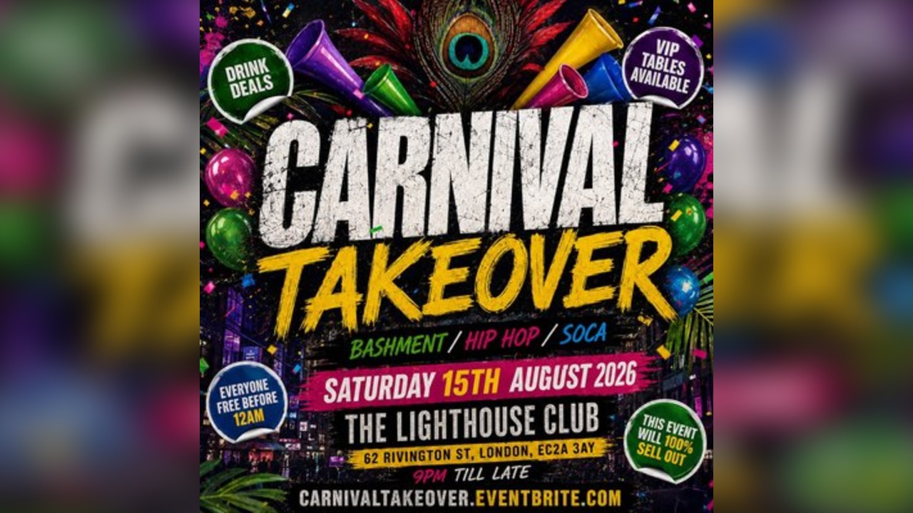 Carnival Takeover - Bashment Hip Hop Soca - Everyone Free Before