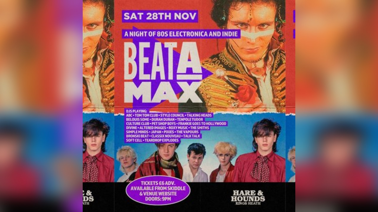 Beatamax - A Night of 80s Electronica & Indie