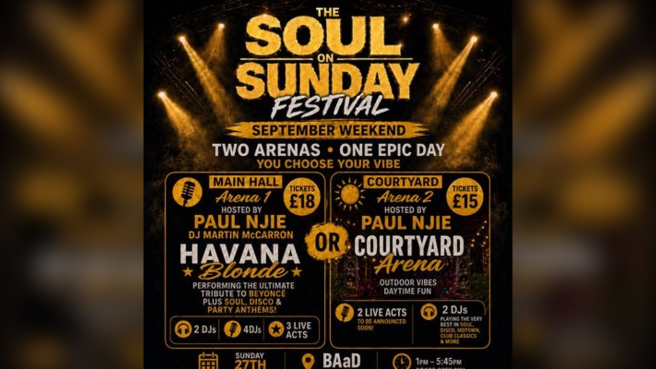 Soul On Sunday Courtyard Arena September weekend