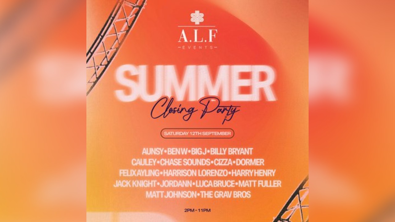 A.L.F Events Summer Closing Party at The Mulberry