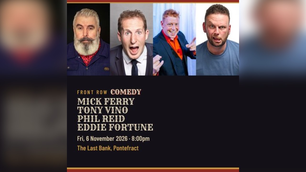 Comedy @ The Last Bank, Pontefract, Fri 6th November 2026