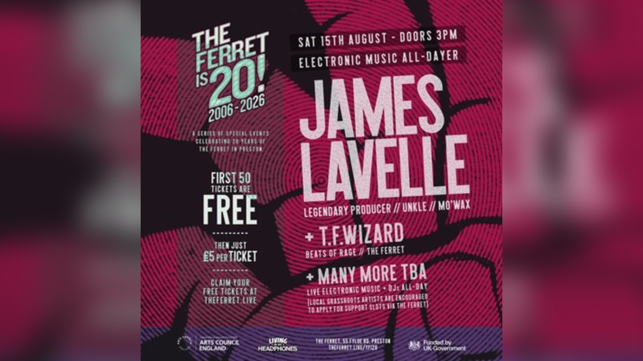 TFI20 Electronic All Dayer // James Lavelle + loads more all day