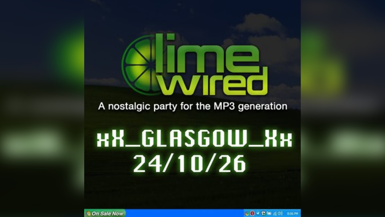LIMEWIRED: A 2000s Nostalgia Party - Glasgow