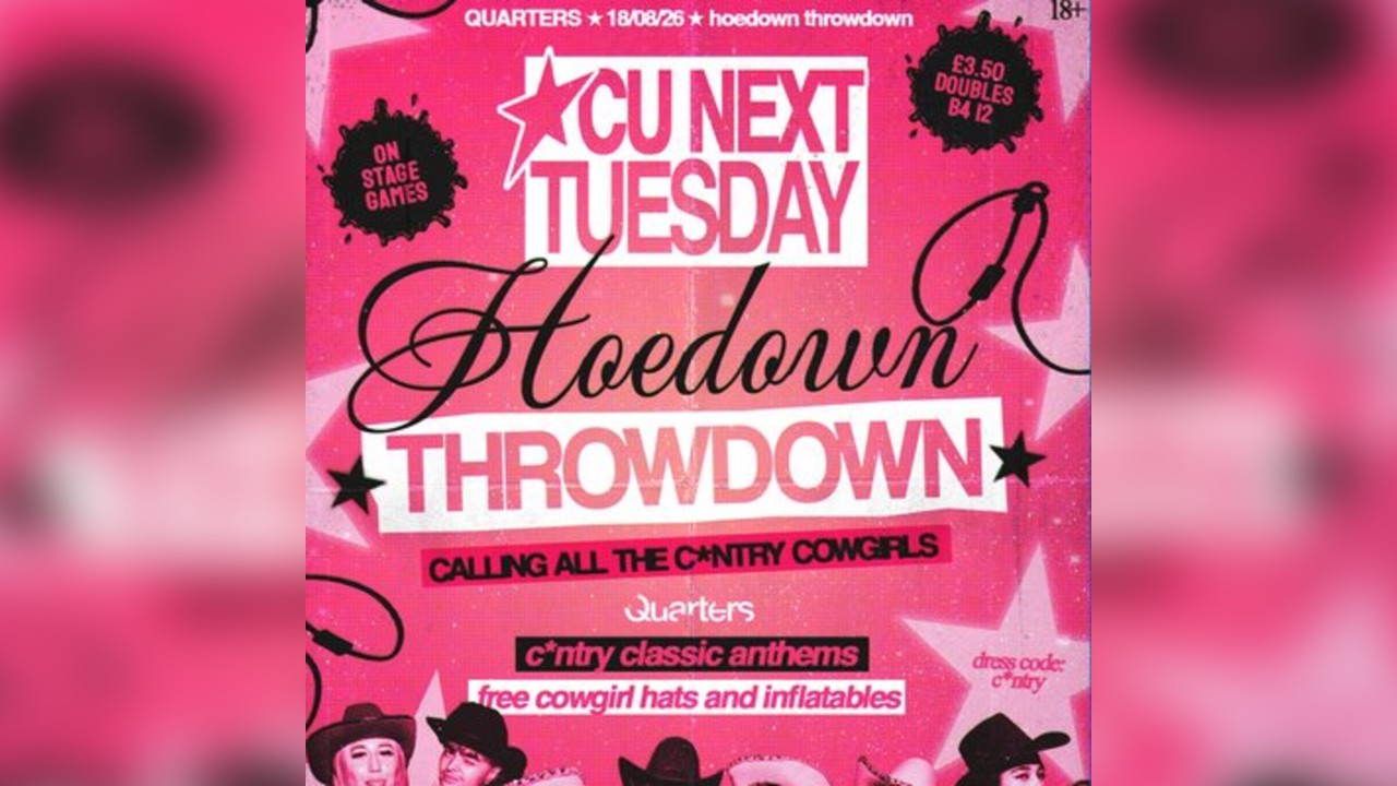 CU NEXT TUESDAY | Hoedown Throwdown| 18/08/2026