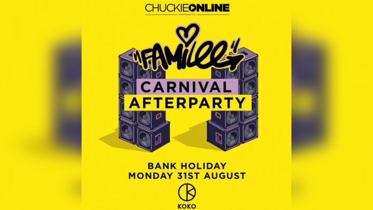 Chuckie Online FAMILEE OFFICIAL CARNIVAL AFTERPARTY