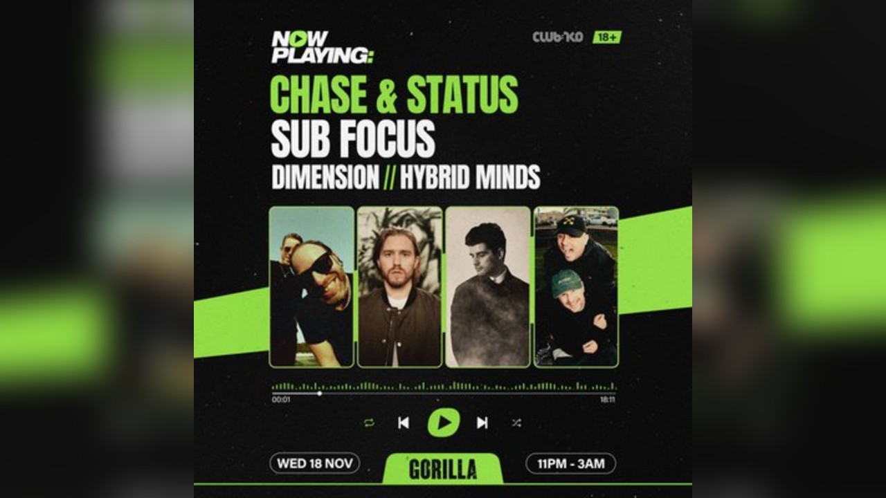 NOW PLAYING: Chase & Status, Sub Focus, Dimension & Hybrid Minds