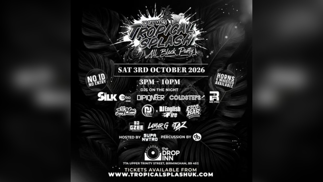 Dj Jay Mac's Tropical Splash All Black Party