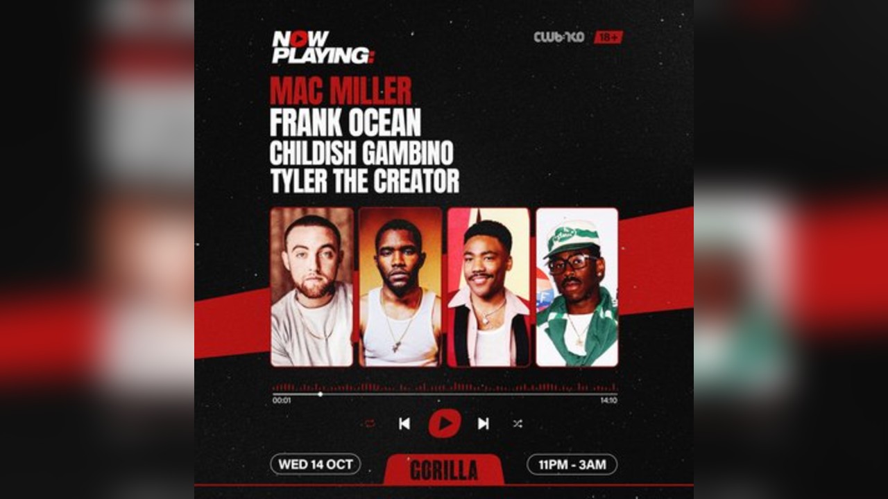 Mac Miller, Childish Gambino, Tyler, The Creator & Frank Ocean