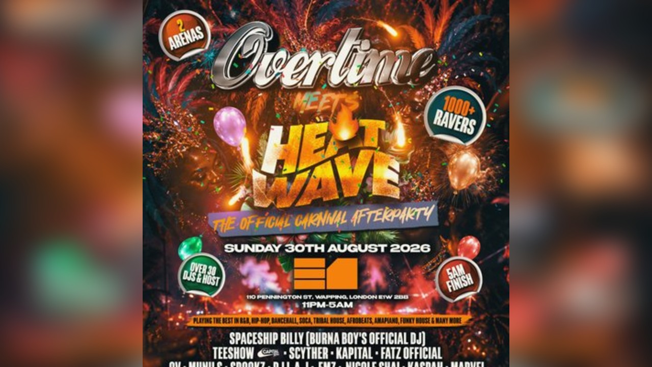 Overtime Meets Heatwave - The Official Carnival Afterparty
