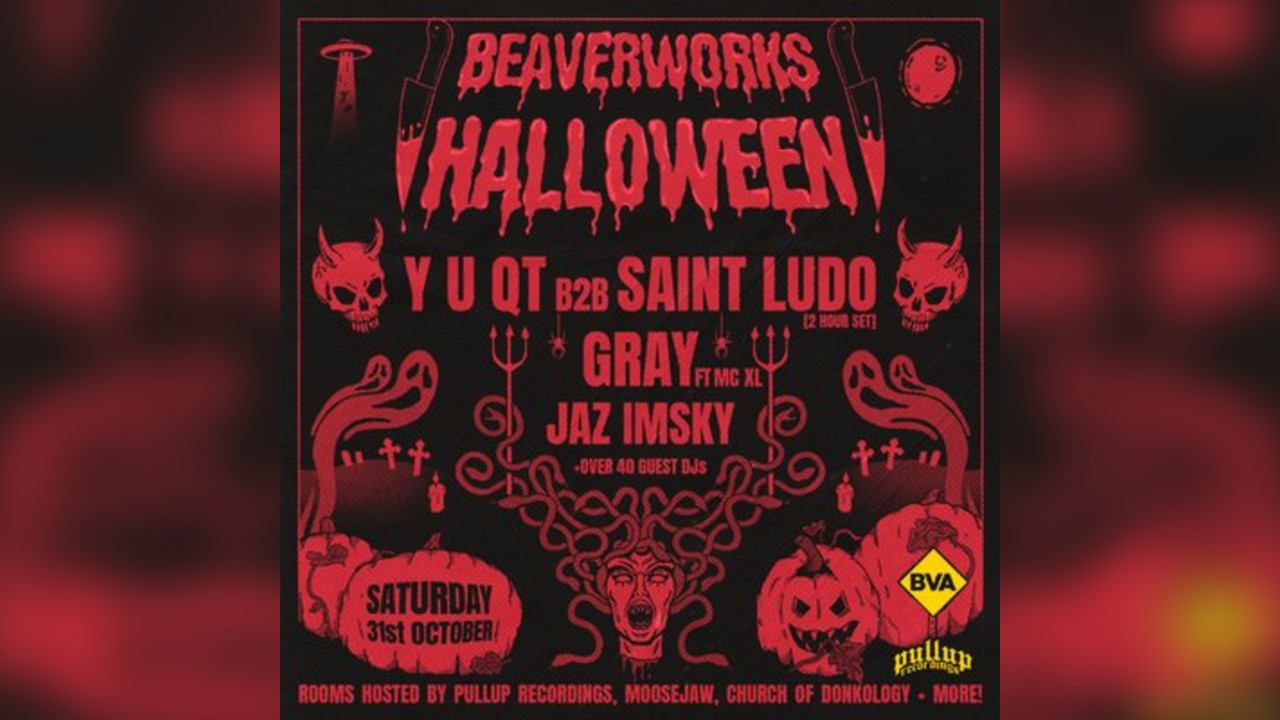 Beaver Works Halloween w/ Y U QT b2b Saint Ludo, Gray + more