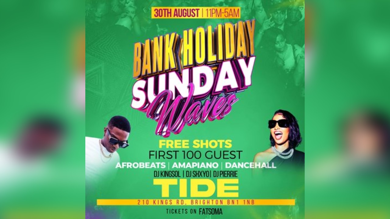 WAVES - Bank Holiday Sunday Party | Brighton