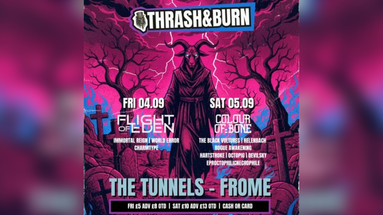 Thrash and Burn minifest Friday 4th Sep 2026