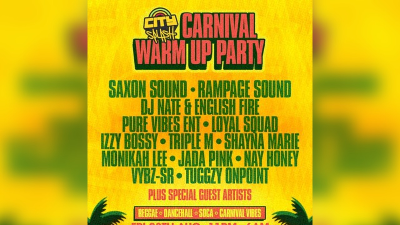 City Splash: Carnival Warm Up Party
