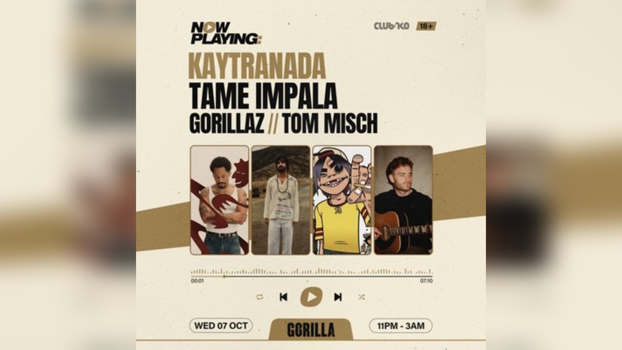NOW PLAYING: Kaytranada, Tame Impala, Gorillaz & Tom Misch