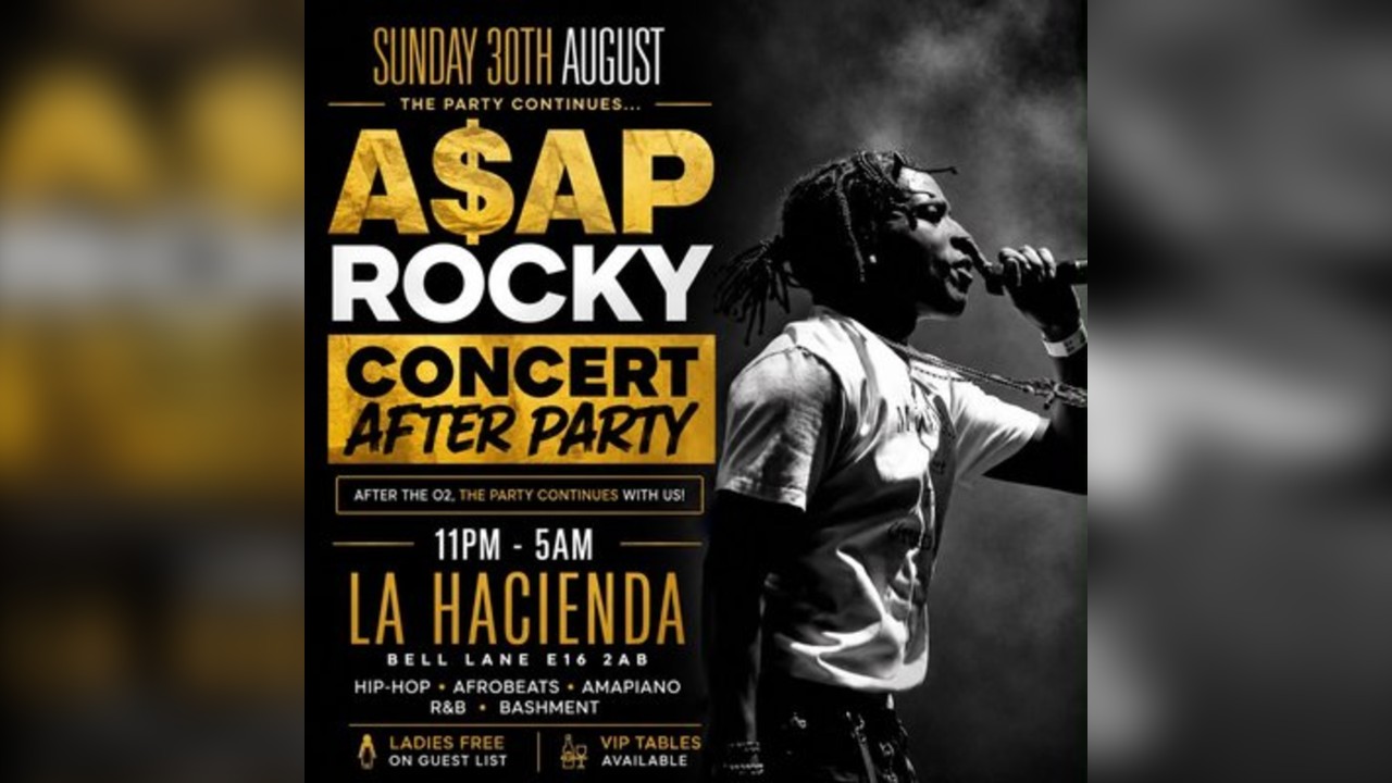A$AP Rocky Concert After Party