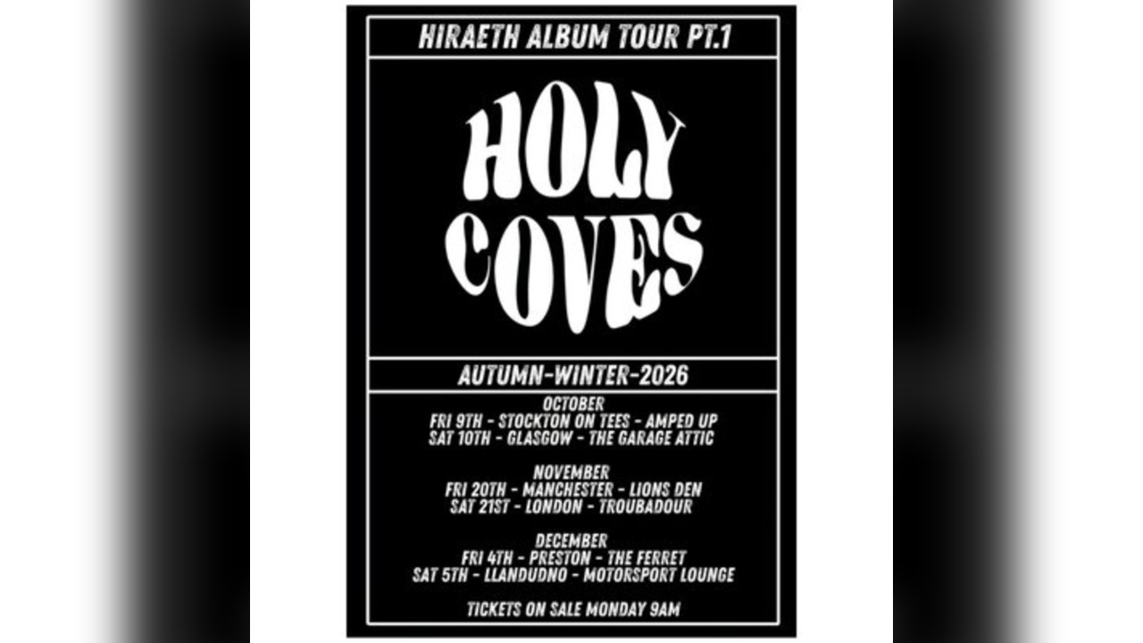 Holy Coves Album Release Tour - Autumn/Winter 2026