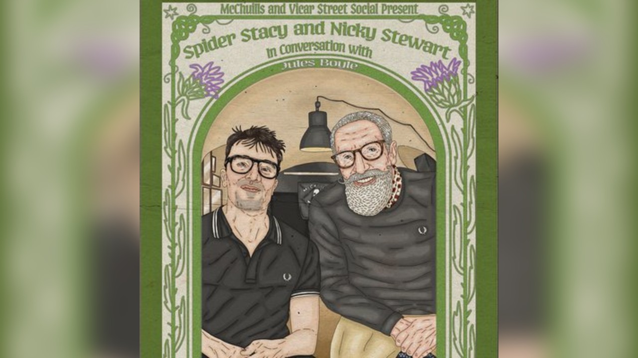 Spider Stacy and Nicky Stewart in conversation with Jules Boyle
