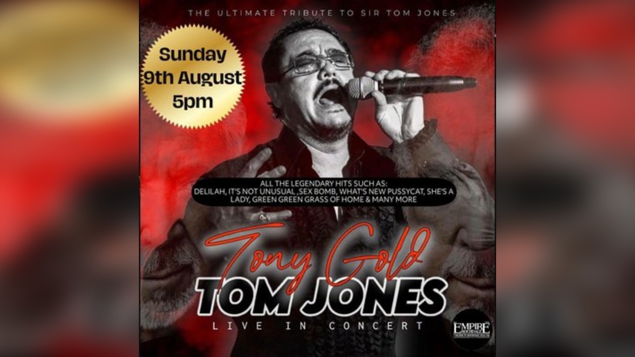Tony Gold, one of the UK's leading Tom Jones tribute artists