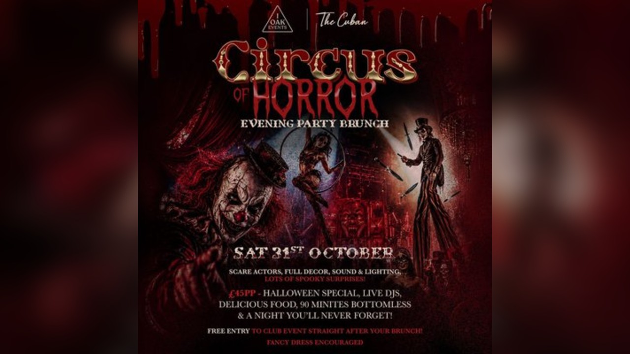 Circus Of Horrors Evening Party Brunch