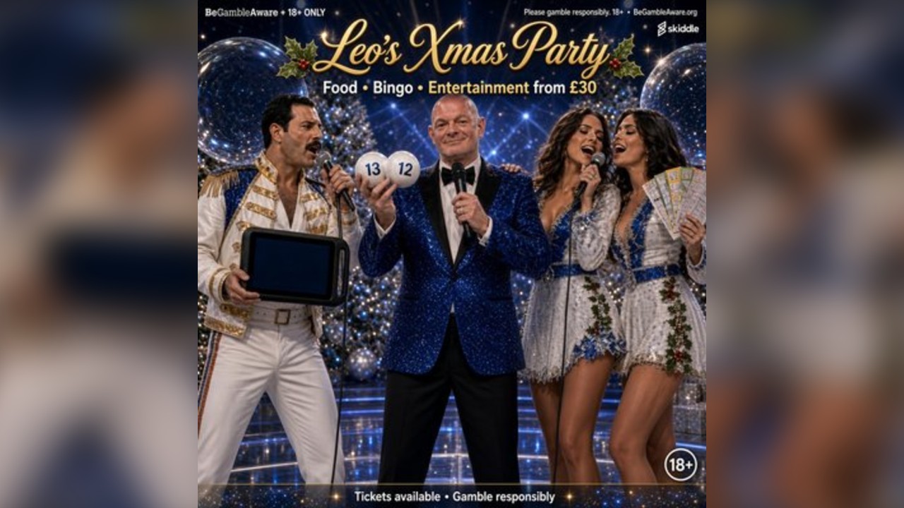 Leo Leisure Bingo (EASTLEIGH) Bingo ABBA / QUEEN Christmas Party